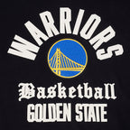 NBA GOLDEN STATE WARRIORS MODERN ORIGINALS MEN'S FLC PO HOODIE (BLACK)