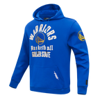 NBA GOLDEN STATE WARRIORS MODERN ORIGINALS MEN'S FLC PO HOODIE (ROYAL BLUE)