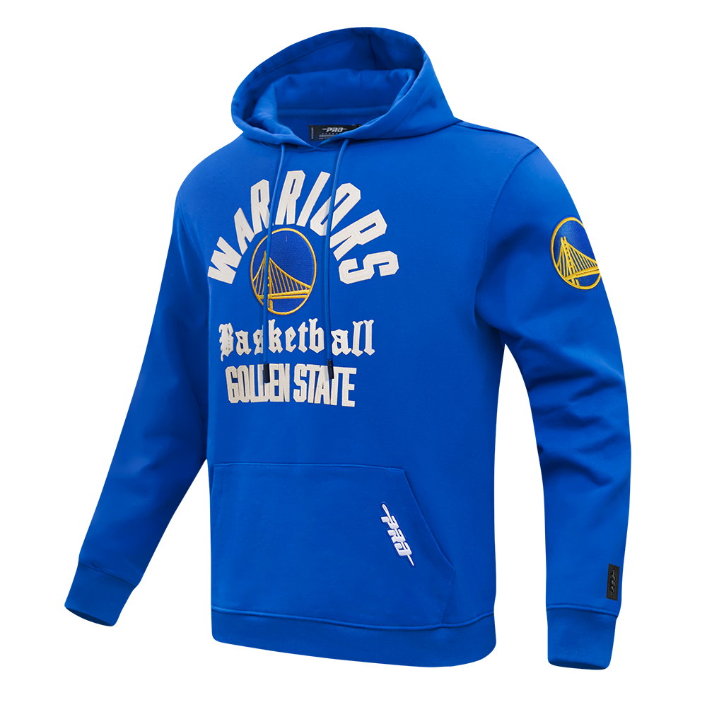 NBA GOLDEN STATE WARRIORS MODERN ORIGINALS MEN'S FLC PO HOODIE (ROYAL BLUE)