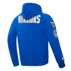 NBA GOLDEN STATE WARRIORS MODERN ORIGINALS MEN'S FLC PO HOODIE (ROYAL BLUE)