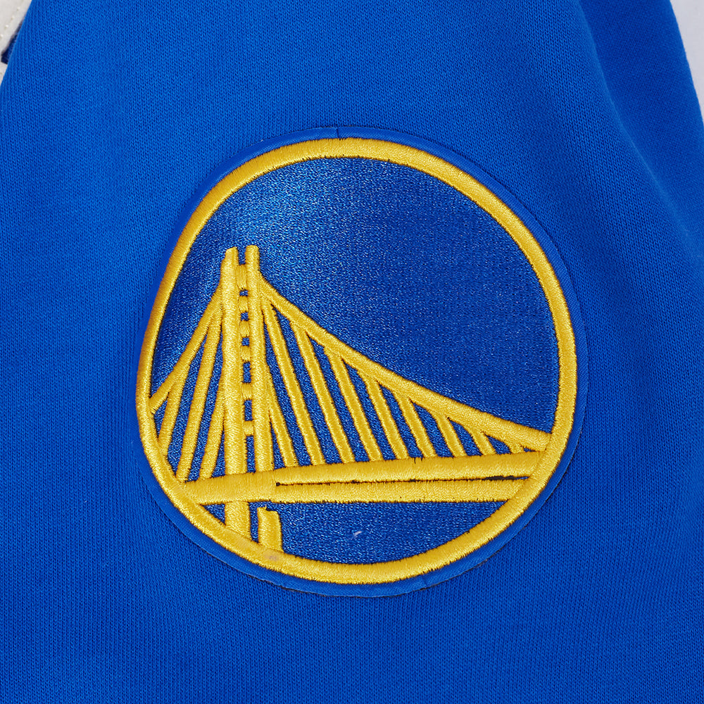 NBA GOLDEN STATE WARRIORS MODERN ORIGINALS MEN'S FLC PO HOODIE (ROYAL BLUE)