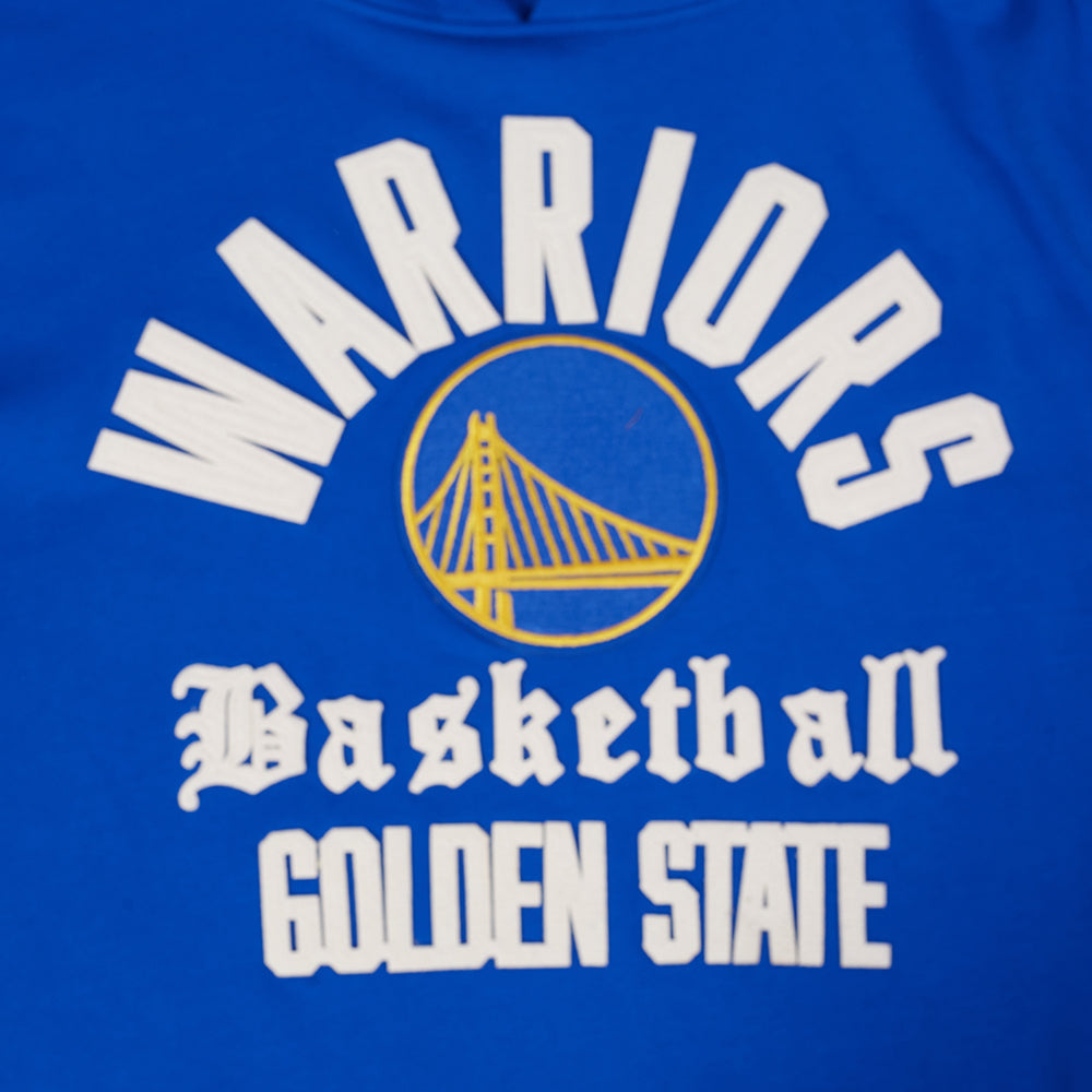NBA GOLDEN STATE WARRIORS MODERN ORIGINALS MEN'S FLC PO HOODIE (ROYAL BLUE)