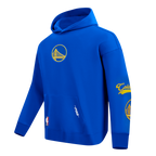 NBA GOLDEN STATE WARRIORS LIVING LARGE MEN'S PULLOVER HOODIE (ROYAL BLUE)