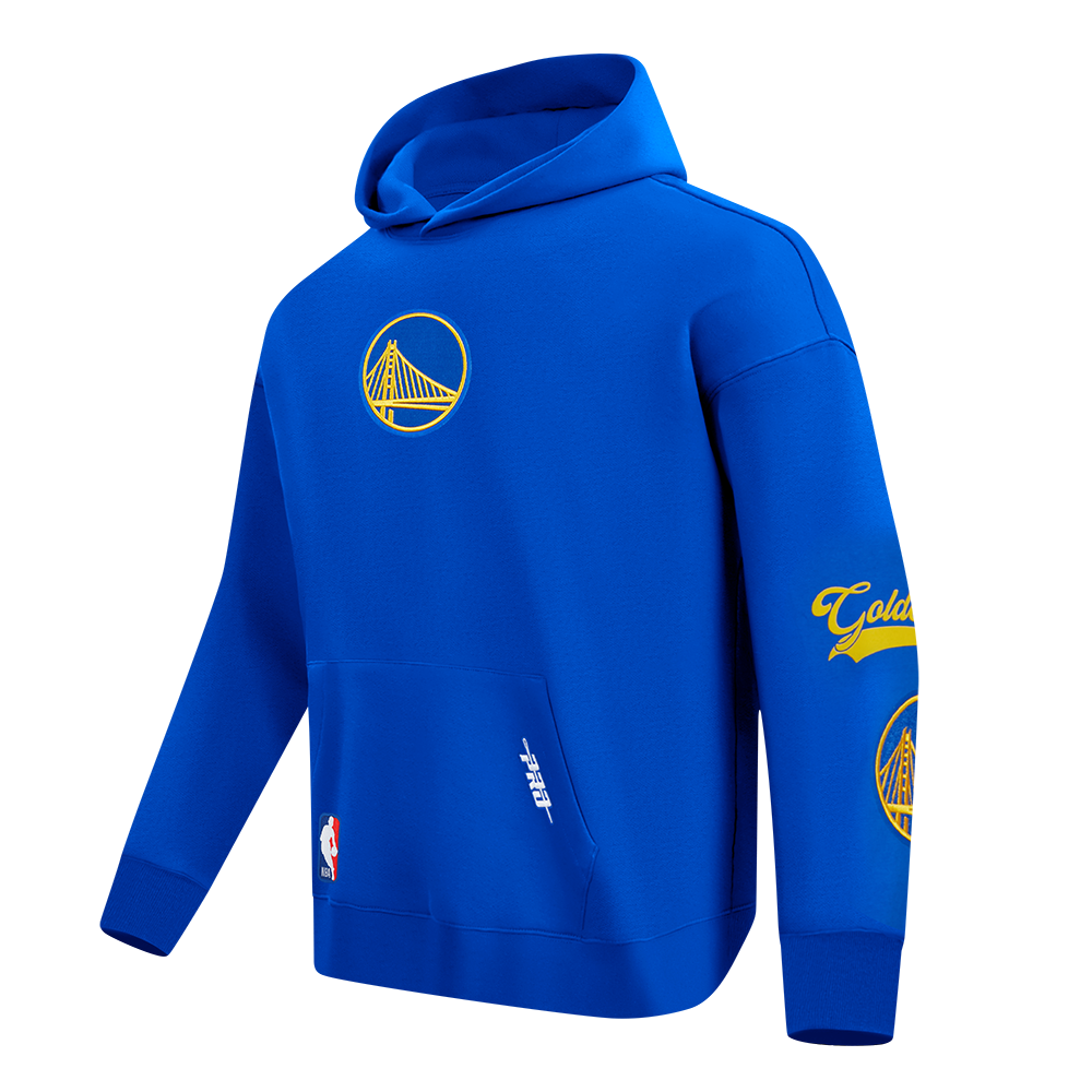 NBA GOLDEN STATE WARRIORS LIVING LARGE MEN'S PULLOVER HOODIE (ROYAL BLUE)