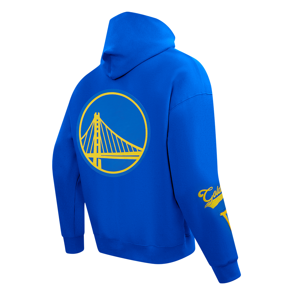 NBA GOLDEN STATE WARRIORS LIVING LARGE MEN'S PULLOVER HOODIE (ROYAL BLUE)