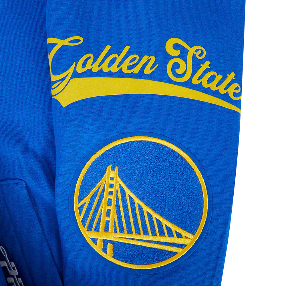 NBA GOLDEN STATE WARRIORS LIVING LARGE MEN'S PULLOVER HOODIE (ROYAL BLUE)