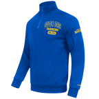 NBA GOLDEN STATE WARRIORS CITY ARCH MEN'S FLC 1/4 ZIP (ROYAL BLUE)