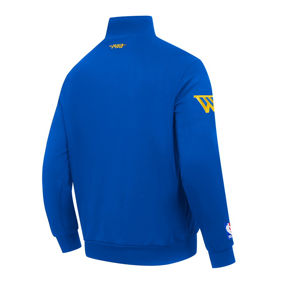 NBA GOLDEN STATE WARRIORS CITY ARCH MEN'S FLC 1/4 ZIP (ROYAL BLUE)