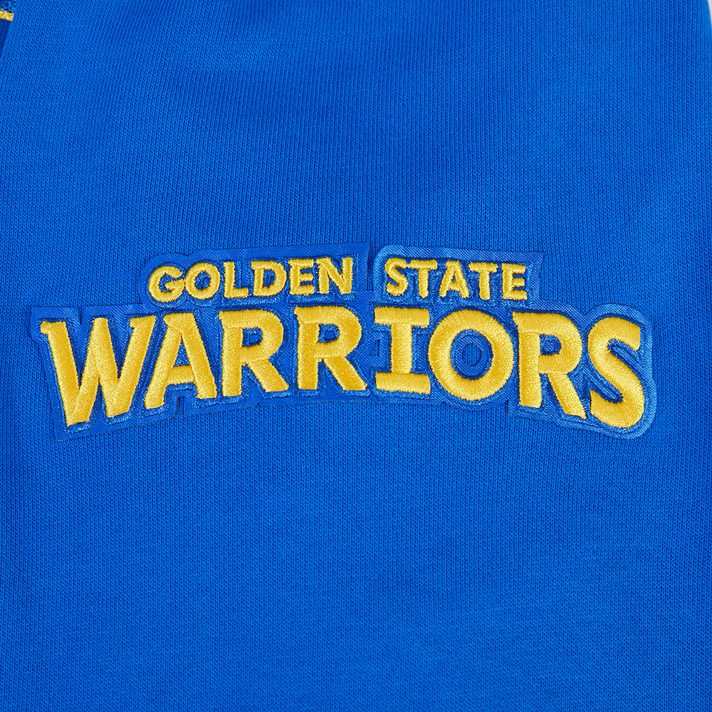 NBA GOLDEN STATE WARRIORS CITY ARCH MEN'S FLC 1/4 ZIP (ROYAL BLUE)