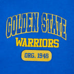 NBA GOLDEN STATE WARRIORS CITY ARCH MEN'S FLC 1/4 ZIP (ROYAL BLUE)