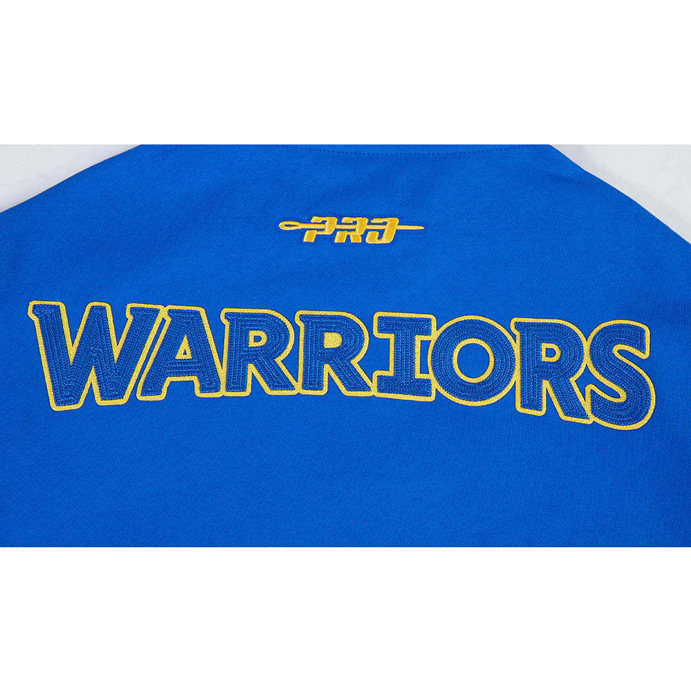 NBA GOLDEN STATE WARRIORS CITY ARCH MEN'S FLC 1/4 ZIP (ROYAL BLUE)