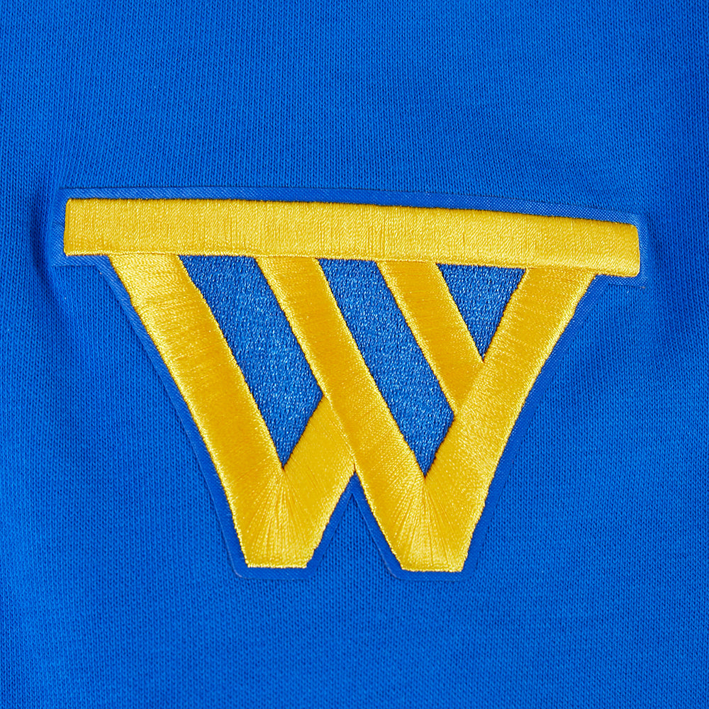NBA GOLDEN STATE WARRIORS CITY ARCH MEN'S FLC 1/4 ZIP (ROYAL BLUE)