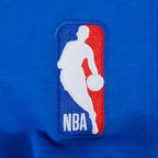 NBA GOLDEN STATE WARRIORS LETTERMAN CHANDAIL À CAPUCHON POUR HOMME (BLEU ROYAL)