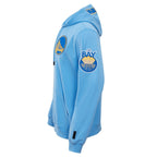 NBA GOLDEN STATE WARRIORS CLASSIC CHENILLE MEN'S PULLOVER HOODIE (UNIVERSITY BLUE)