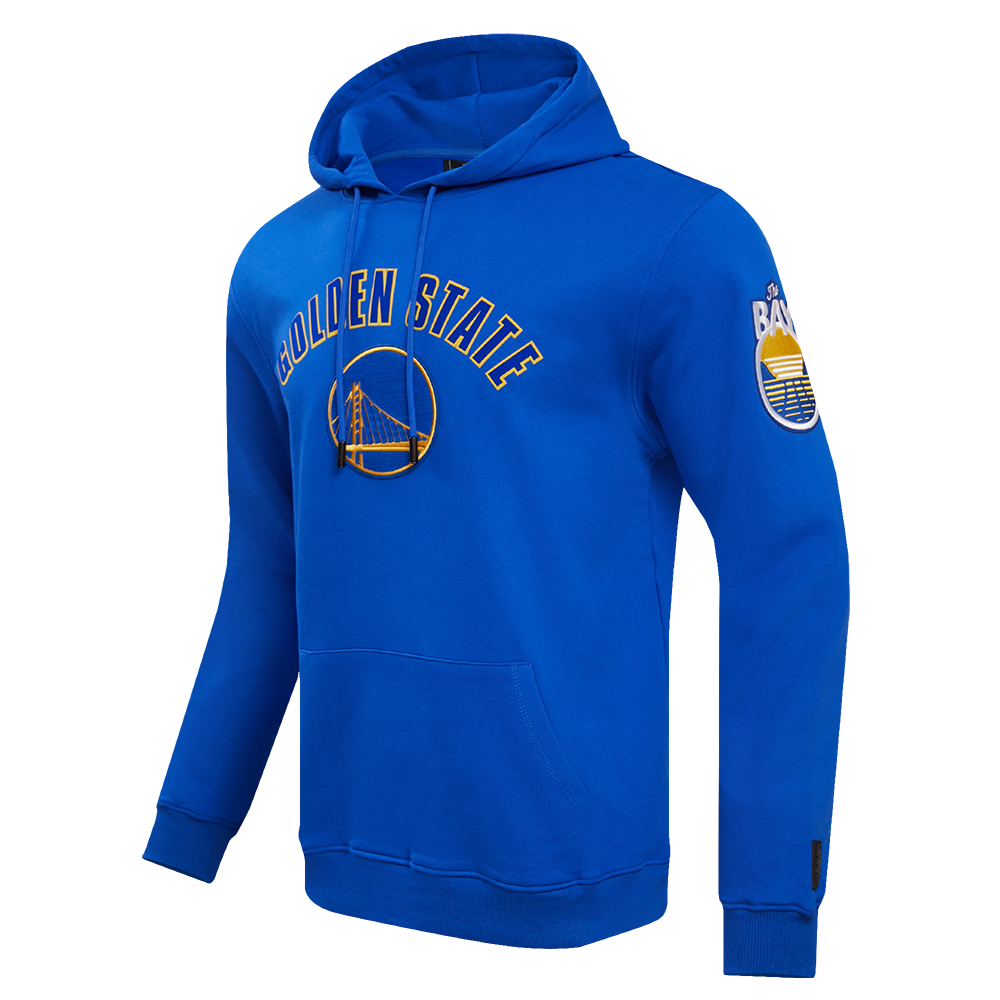 NBA GOLDEN STATE WARRIORS CLASSIC MEN'S PULLOVER HOODIE (ROYAL BLUE)
