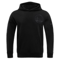 NBA GOLDEN STATE WARRIORS NEUTRAL DROP SHOULDER MEN'S PULLOVER HOODIE (BLACK)