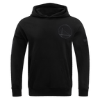 NBA GOLDEN STATE WARRIORS NEUTRAL DROP SHOULDER MEN'S PULLOVER HOODIE (BLACK)