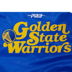 NBA GOLDEN STATE WARRIORS SOUVENIR BLOUSON EN SATIN POUR HOMME (BLEU ROYAL)