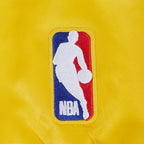 NBA GOLDEN STATE WARRIORS SOUVENIR BLOUSON EN SATIN POUR HOMME (JAUNE)