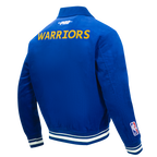 NBA GOLDEN STATE WARRIORS CLASSIC CORDUROY MANTEAU POUR HOMME (BLEU ROYAL)