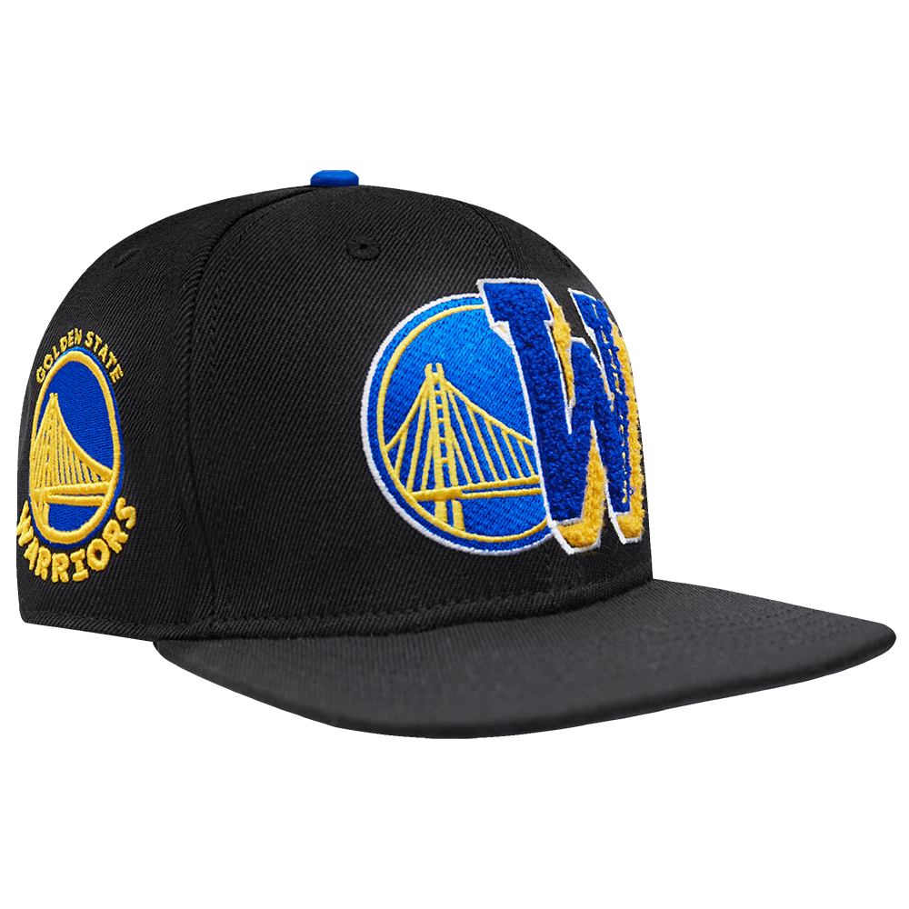 NBA GOLDEN STATE WARRIORS MASHUP UNISEX WOOL SNAPBACK HAT (BLACK)