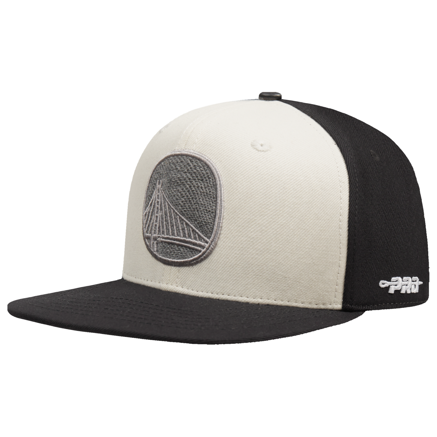 NBA GOLDEN STATE WARRIORS REVERSE FRENCH TERRY PINCH FRONT SNAPB (EGGSHELL/ BLACK)