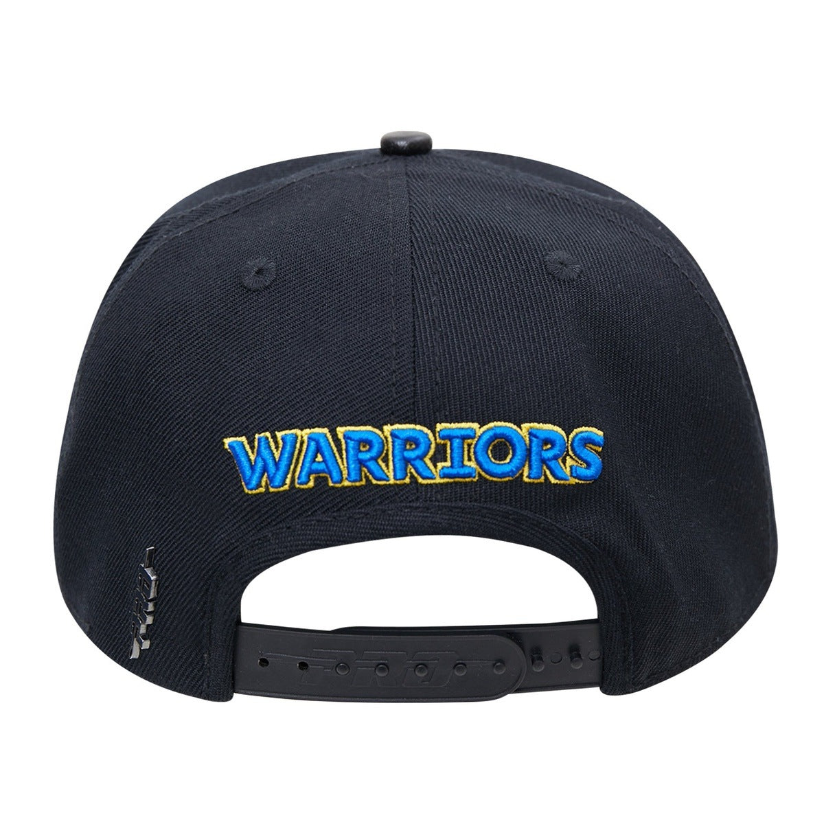 NBA GOLDEN STATE WARRIORS STACKED LOGO WOOL UNISEX SNAPBACK HAT (BLACK)