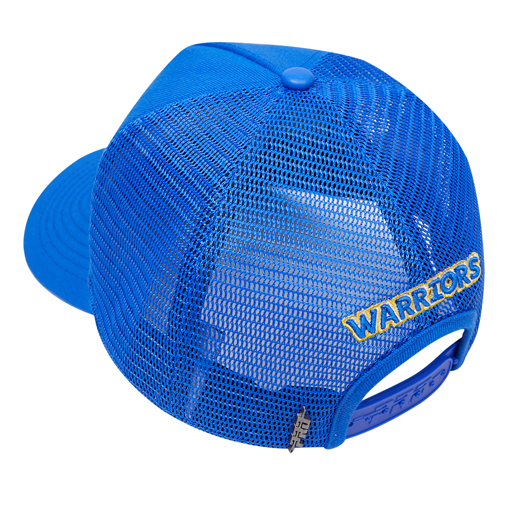 NBA GOLDEN STATE WARRIORS CLASSIC PINCH FRONT TRUCKER (ROYAL BLUE)