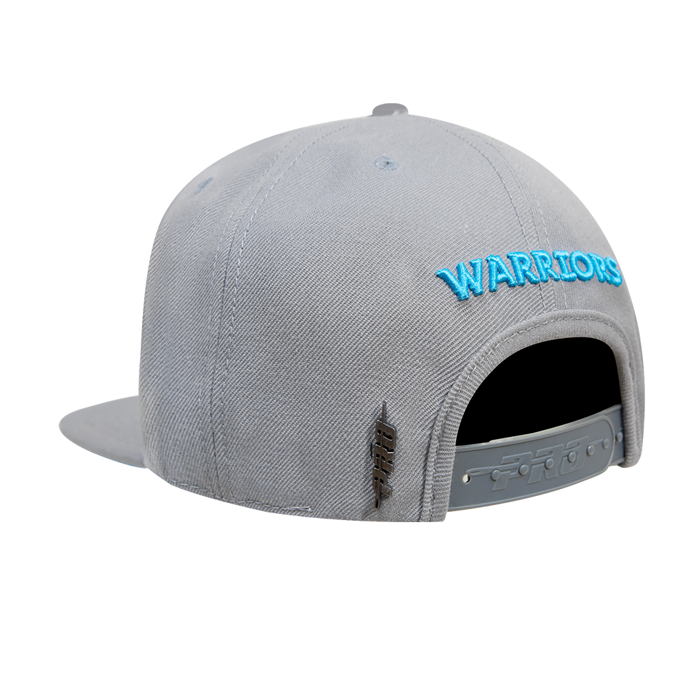 NBA GOLDEN STATE WARRIORS WASHED NEON WOOL UNISEX SNAPBACK HAT (GRAY)