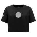 NBA GOLDEN STATE WARRIORS REVERSE FRENCH TERRY T-SHIRT EN JERSEY SIMPLE À COUPE CARRÉE POUR FEMME (COQUILLE D'ŒUF)