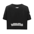 NBA GOLDEN STATE WARRIORS REVERSE FRENCH TERRY T-SHIRT EN JERSEY SIMPLE À COUPE CARRÉE POUR FEMME (COQUILLE D'ŒUF)
