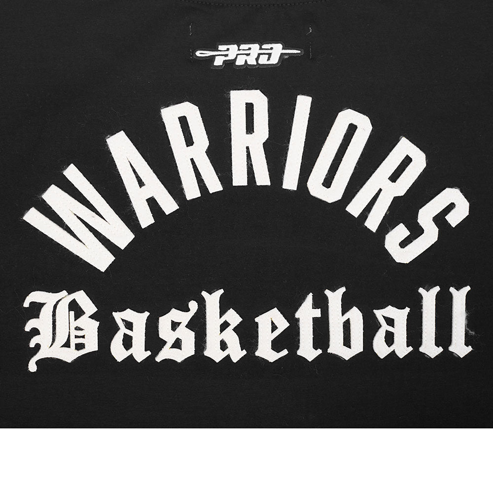 NBA GOLDEN STATE WARRIORS MODERN ORIGINALS WOMEN'S SJ BOXY TEE (BLACK)