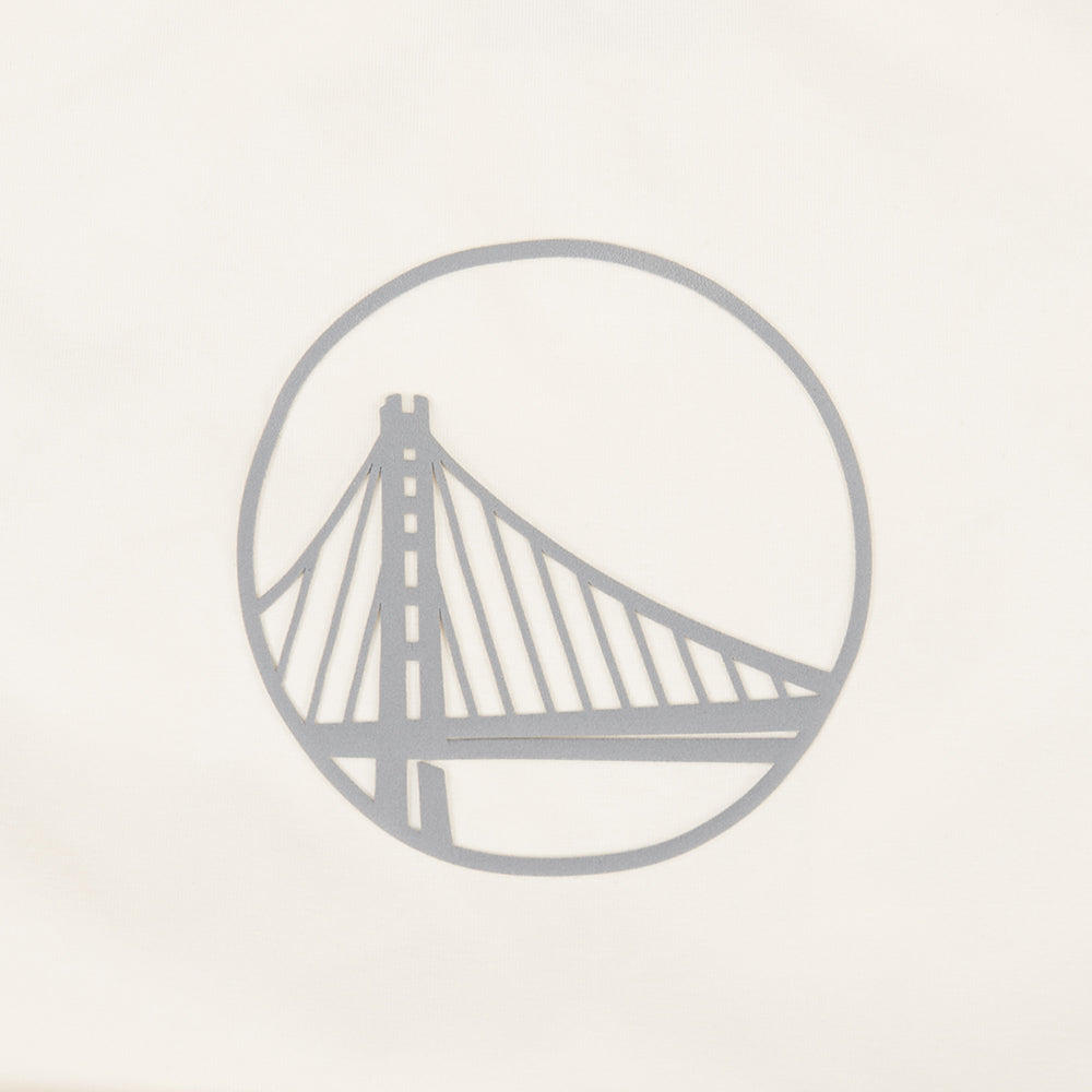 NBA GOLDEN STATE WARRIORS STREET TEAM T-SHIRT EN JERSEY SIMPLE À COUPE AJUSTÉE POUR FEMME (COQUILLE D'ŒUF)