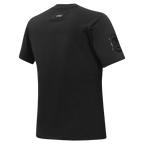 NBA GOLDEN STATE WARRIORS TRIPLE BLACK T-SHIRT EN JERSEY SIMPLE À COUPE AJUSTÉE POUR FEMME (TRIPLE NOIR FEMME)