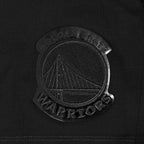 NBA GOLDEN STATE WARRIORS TRIPLE BLACK T-SHIRT EN JERSEY SIMPLE À COUPE AJUSTÉE POUR FEMME (TRIPLE NOIR FEMME)