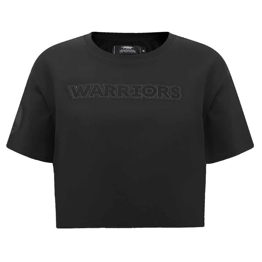 NBA GOLDEN STATE WARRIORS NEUTRAL T-SHIRT À COUPE CARRÉE POUR FEMME (NOIR)
