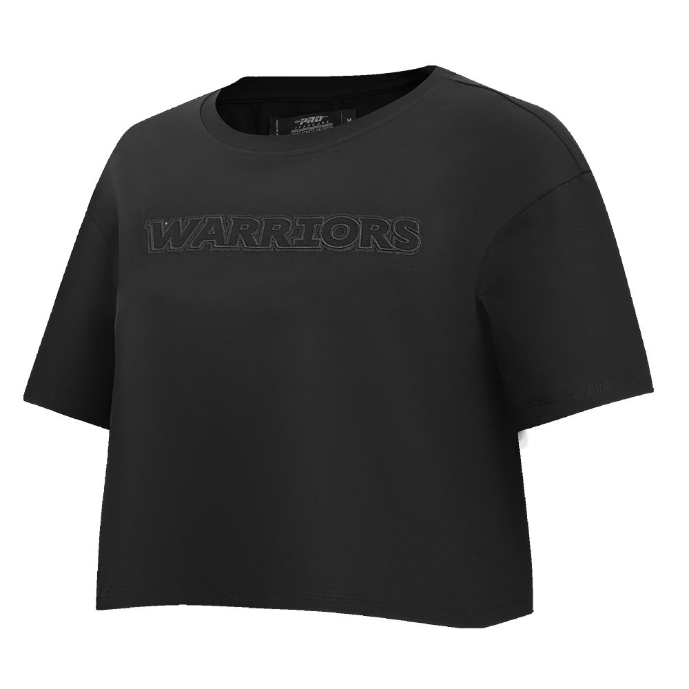 NBA GOLDEN STATE WARRIORS NEUTRAL T-SHIRT À COUPE CARRÉE POUR FEMME (NOIR)