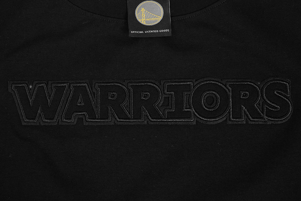 NBA GOLDEN STATE WARRIORS NEUTRAL T-SHIRT À COUPE CARRÉE POUR FEMME (NOIR)
