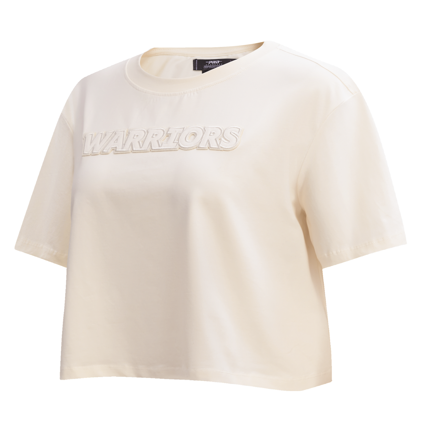 NBA GOLDEN STATE WARRIORS NEUTRAL WOMEN'S BOXY TEE (EGGSHELL)