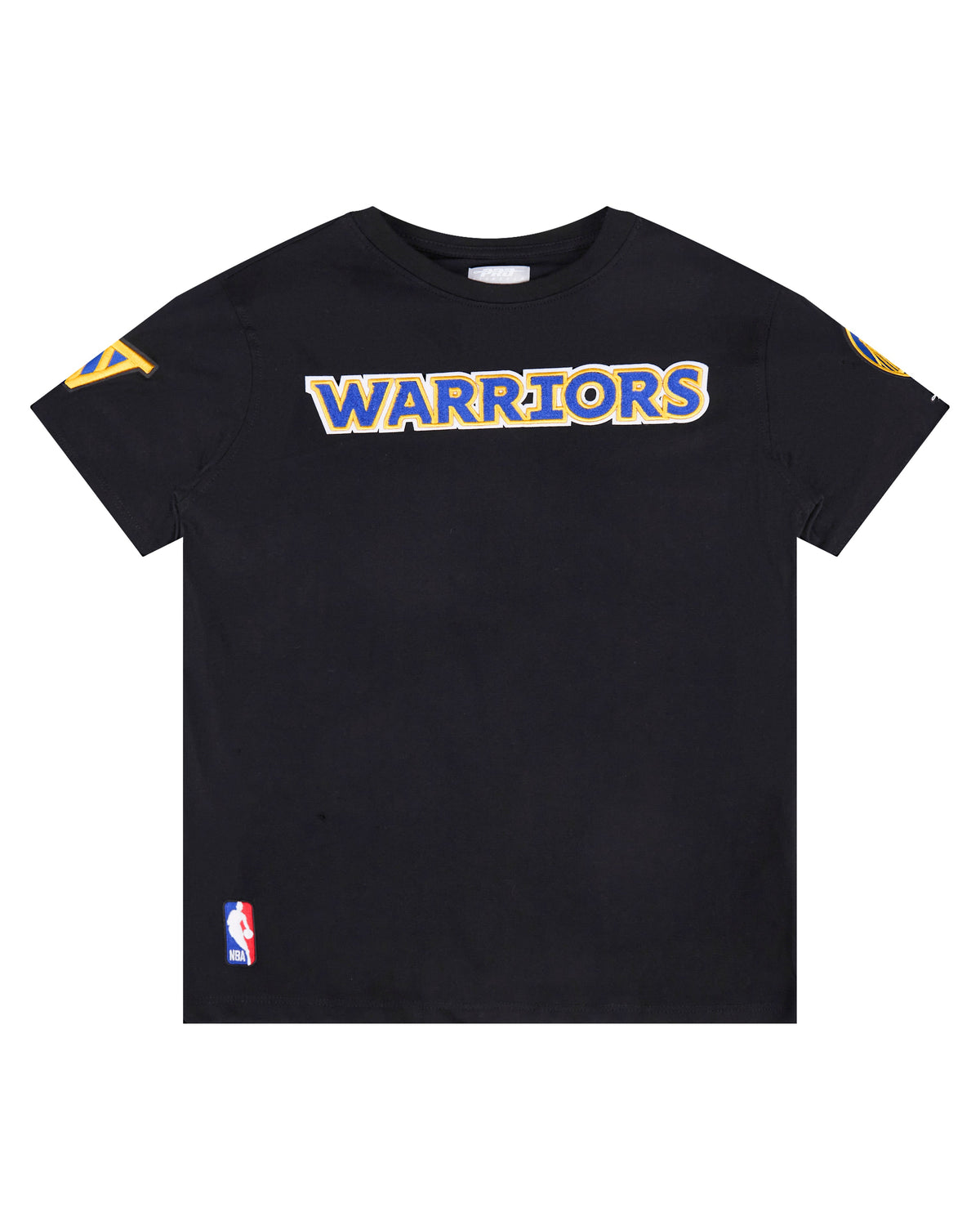 NBA GOLDEN STATE WARRIORS CLASSIC BIG BOY'S SINGLE JERSEY TEE (BLACK)