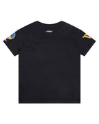 NBA GOLDEN STATE WARRIORS CLASSIC BIG BOY'S SINGLE JERSEY TEE (BLACK)