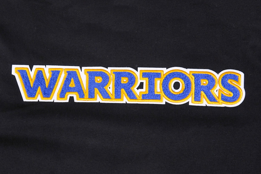 NBA GOLDEN STATE WARRIORS CLASSIC BIG BOY'S SINGLE JERSEY TEE (BLACK)