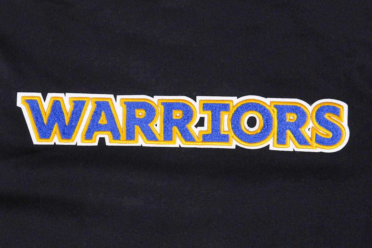 NBA GOLDEN STATE WARRIORS CLASSIC BIG BOY'S SINGLE JERSEY TEE (BLACK)
