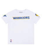 NBA GOLDEN STATE WARRIORS CLASSIC BIG BOY'S SINGLE JERSEY TEE (WHITE)