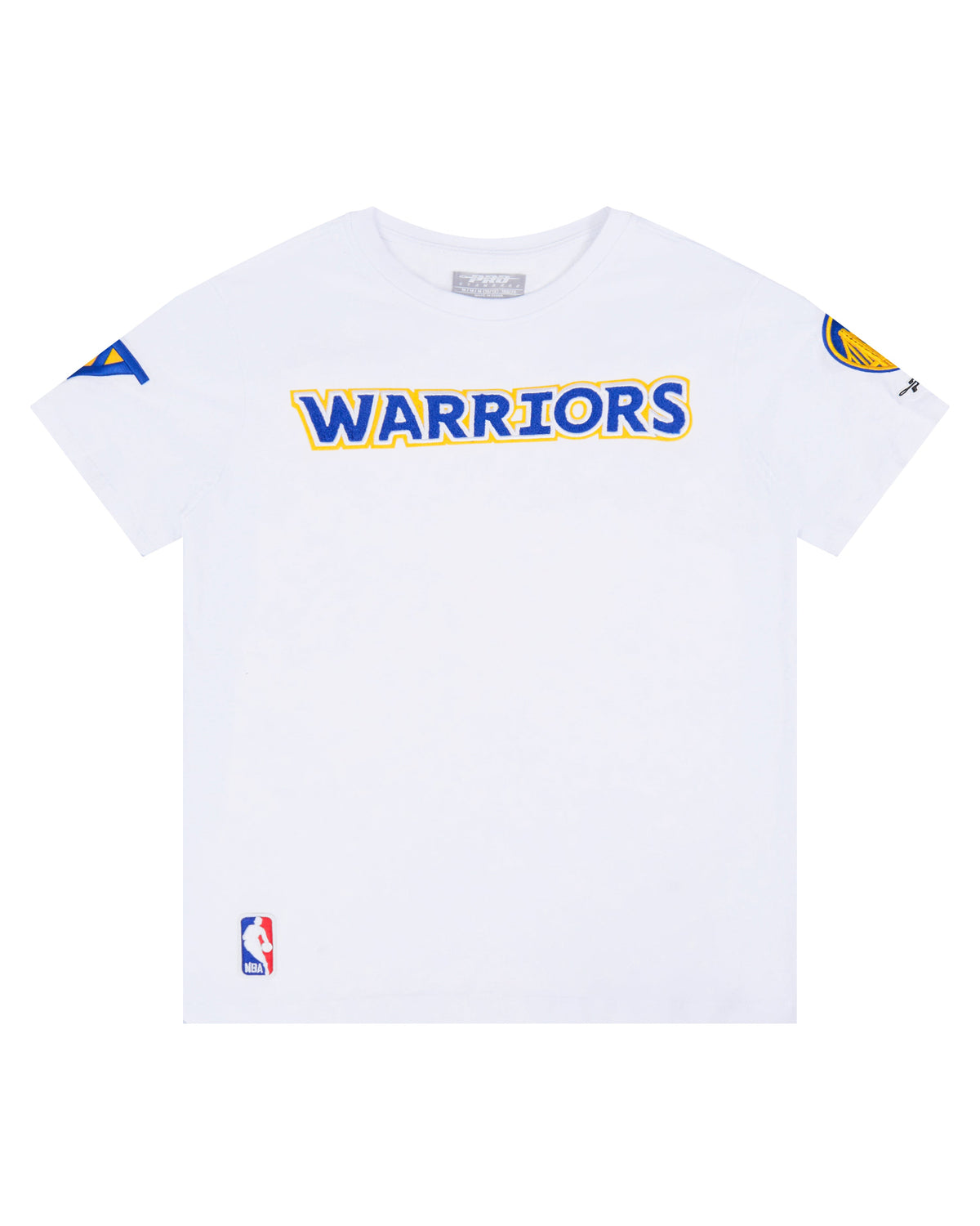 NBA GOLDEN STATE WARRIORS CLASSIC BIG BOY'S SINGLE JERSEY TEE (WHITE)