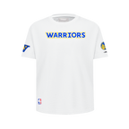 NBA GOLDEN STATE WARRIORS CLASSIC BIG BOY'S SINGLE JERSEY TEE (WHITE)