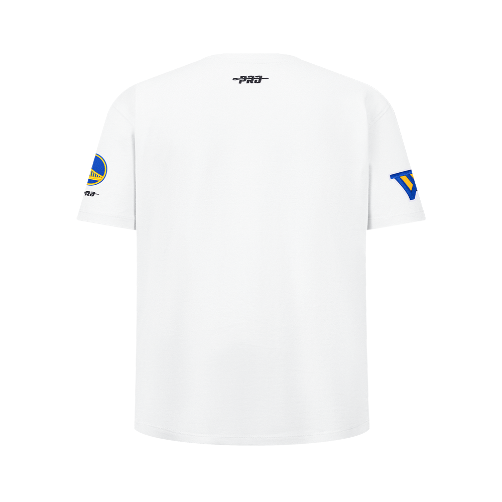 NBA GOLDEN STATE WARRIORS CLASSIC BIG BOY'S SINGLE JERSEY TEE (WHITE)