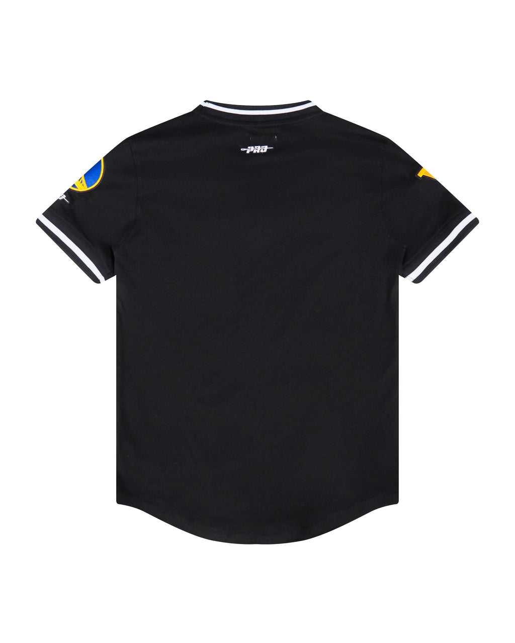 NBA GOLDEN STATE WARRIORS CLASSIC T-SHIRT CÔTELÉ RAYÉ À MANCHES COURTES POUR GARÇON JUNIOR (NOIR)