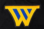 NBA GOLDEN STATE WARRIORS CLASSIC T-SHIRT CÔTELÉ RAYÉ À MANCHES COURTES POUR GARÇON JUNIOR (NOIR)