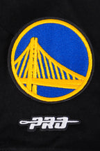 NBA GOLDEN STATE WARRIORS CLASSIC T-SHIRT CÔTELÉ RAYÉ À MANCHES COURTES POUR GARÇON JUNIOR (NOIR)